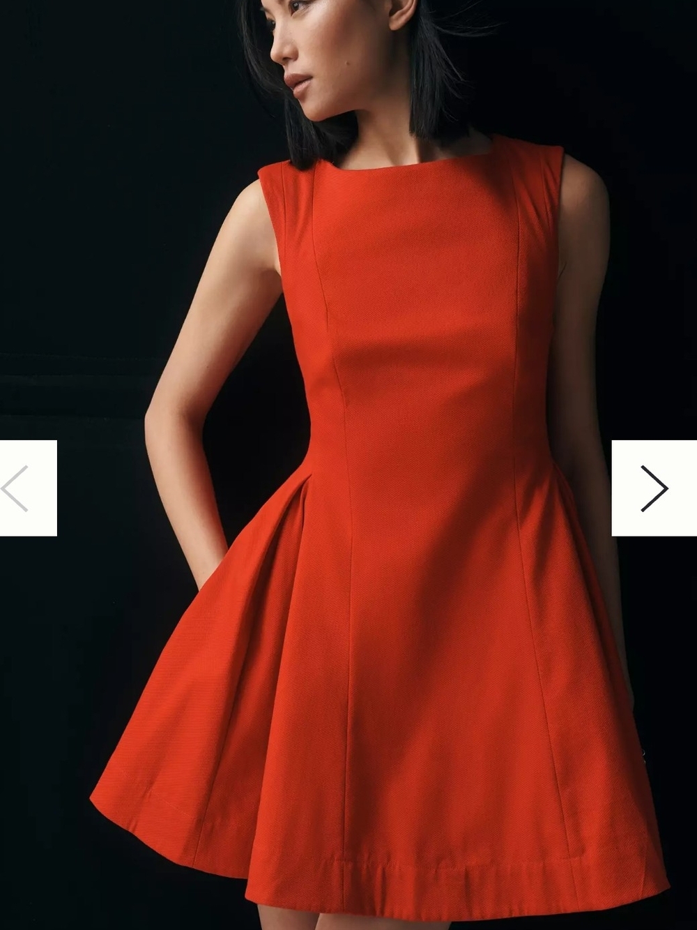 Maeve Sleeveless Back-Cutout A-Line Mini Dress